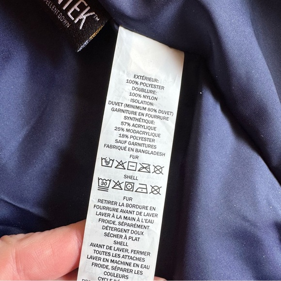 L.L.Bean Women's Ultrawarm Goose Down Jacket, Hooded, dark blue, XS - Picture 11 of 13